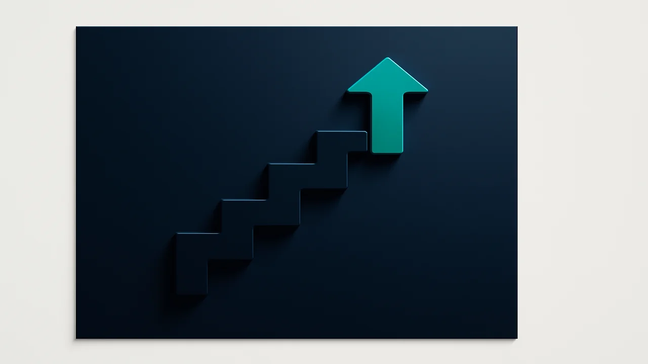 Editorial illustration of stepped arrows representing complaint escalation